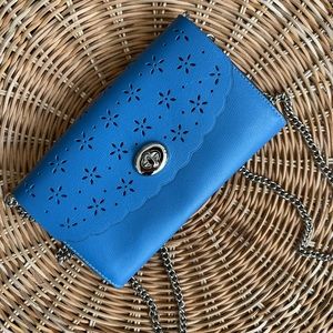 Coach blue Crossbody clutch